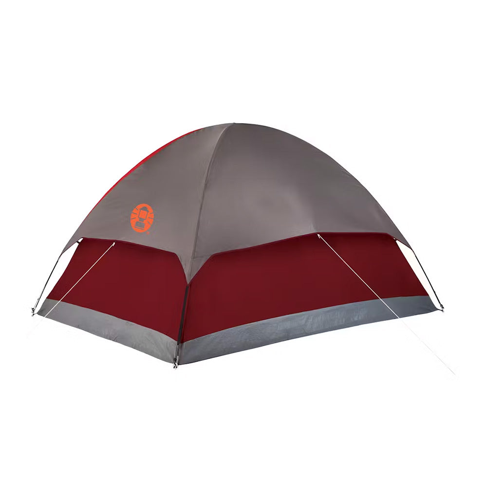 4-Person Flatwoods II Lightweight Dome Camping Tent - Red