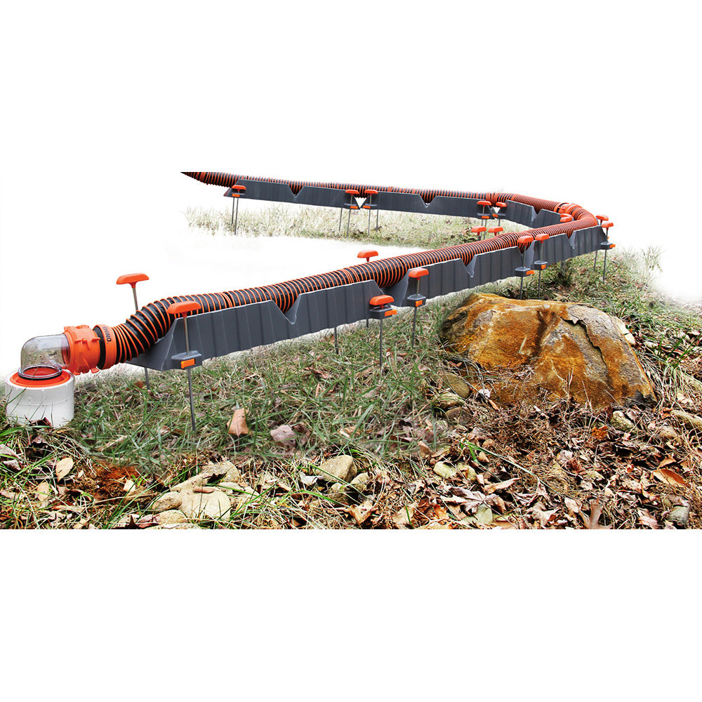 RV Sewer Hose Drain Support