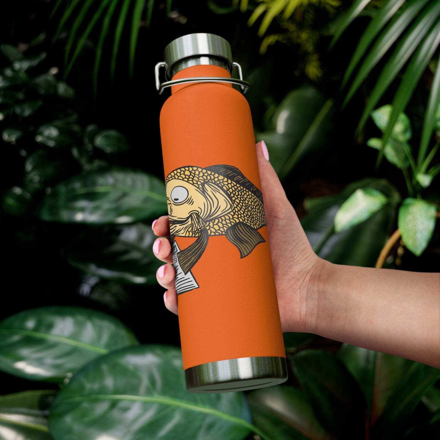 Josh Korell Design - Carpe Diem, Copper Vacuum Insulated Bottle, 22oz