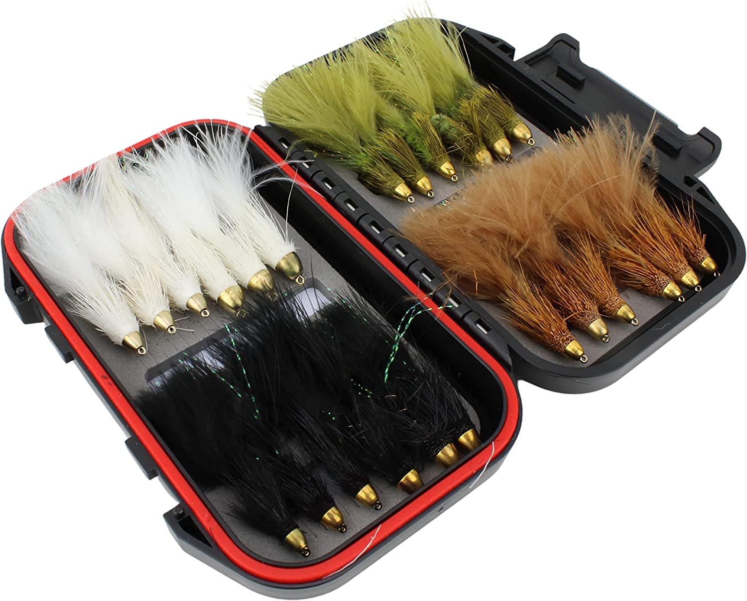 Cone Head Wooly Bugger Fly Assortment, 24 Flies | Fly Box
