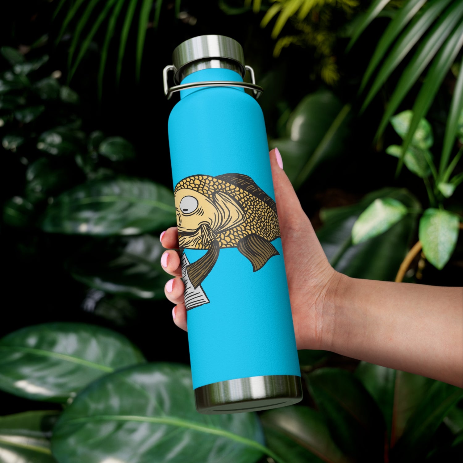 Josh Korell Design - Carpe Diem, Copper Vacuum Insulated Bottle, 22oz