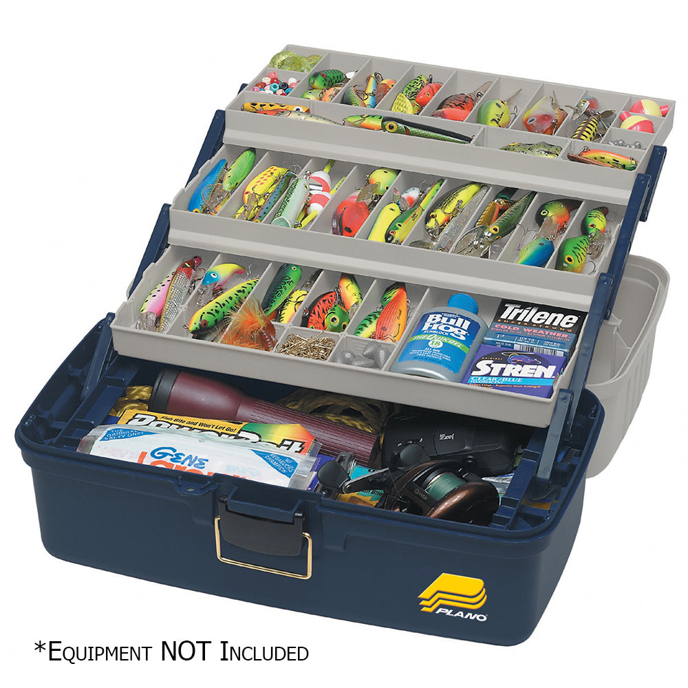 Three-Tray Fixed Compartment Tackle Box - XL