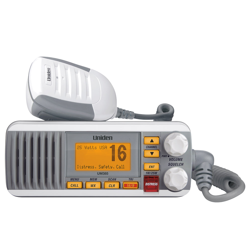 UM385 Fixed Mount VHF Radio - White