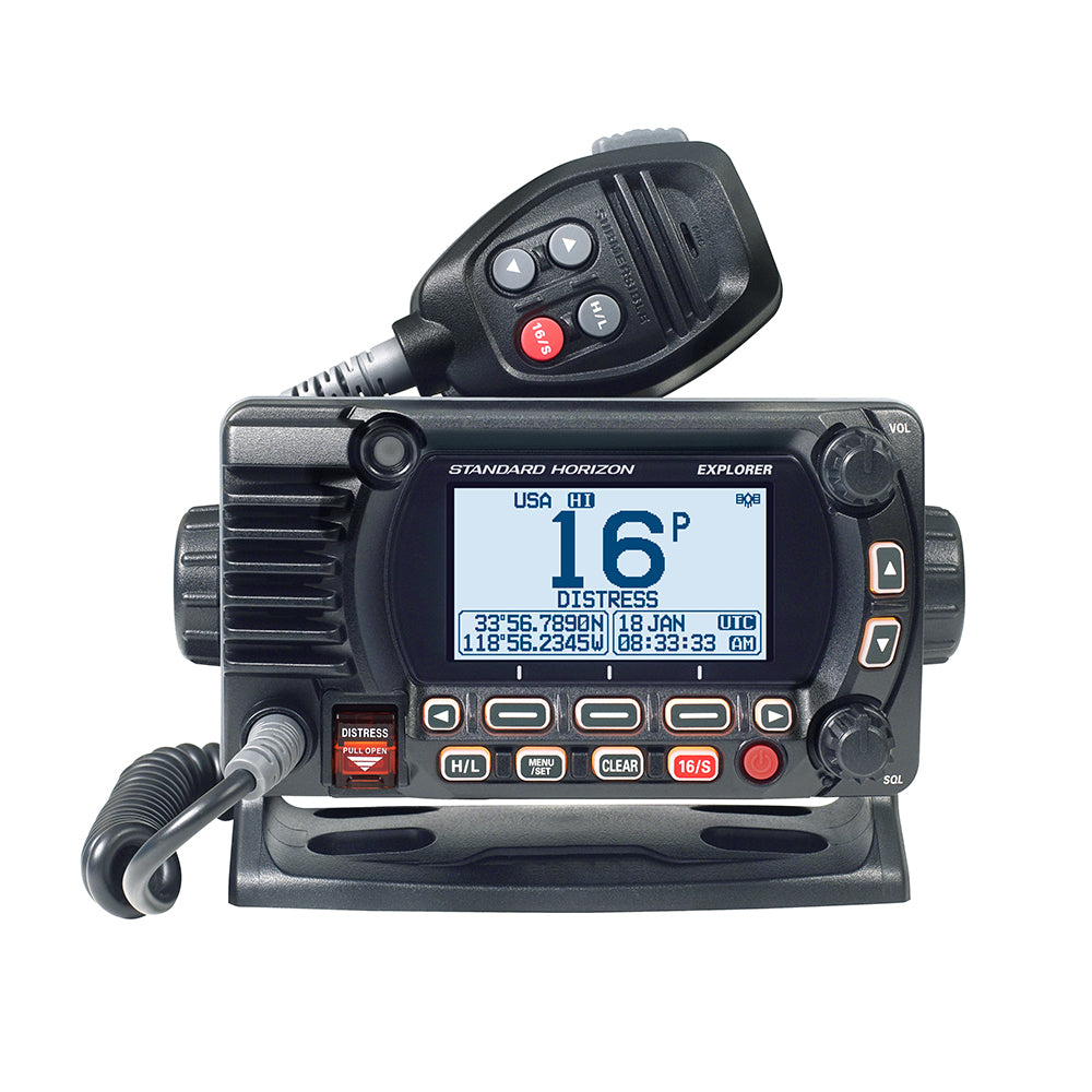 GX1800G Fixed Mount VHF w/GPS - Black