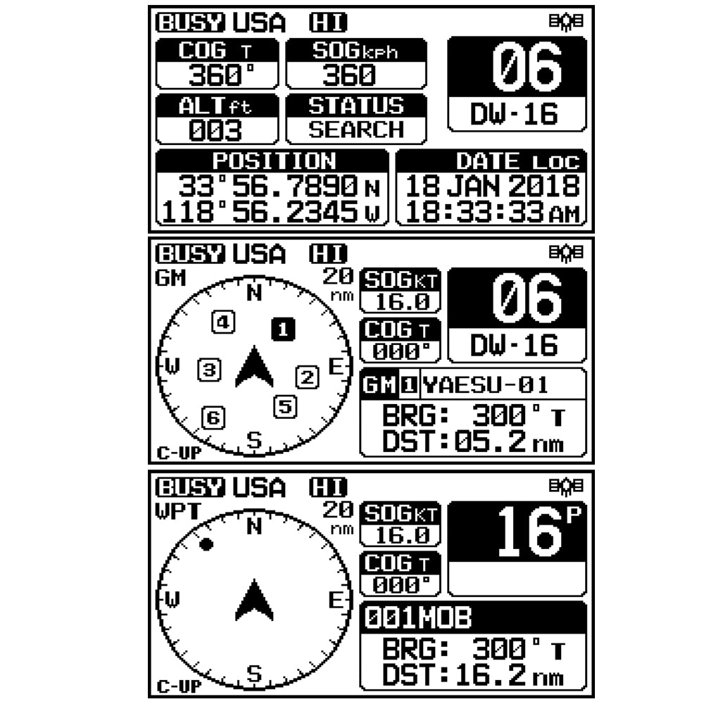 GX1800G Fixed Mount VHF w/GPS - White