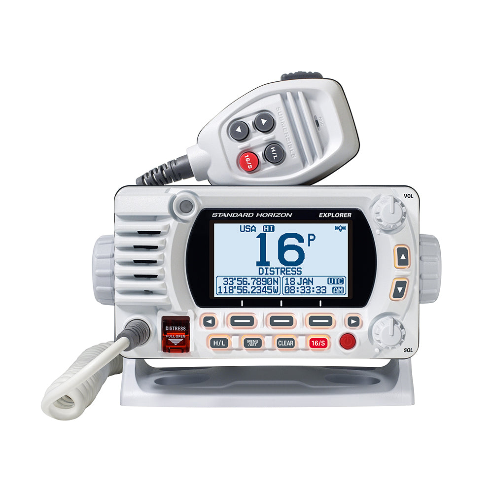 GX1800G Fixed Mount VHF w/GPS - White