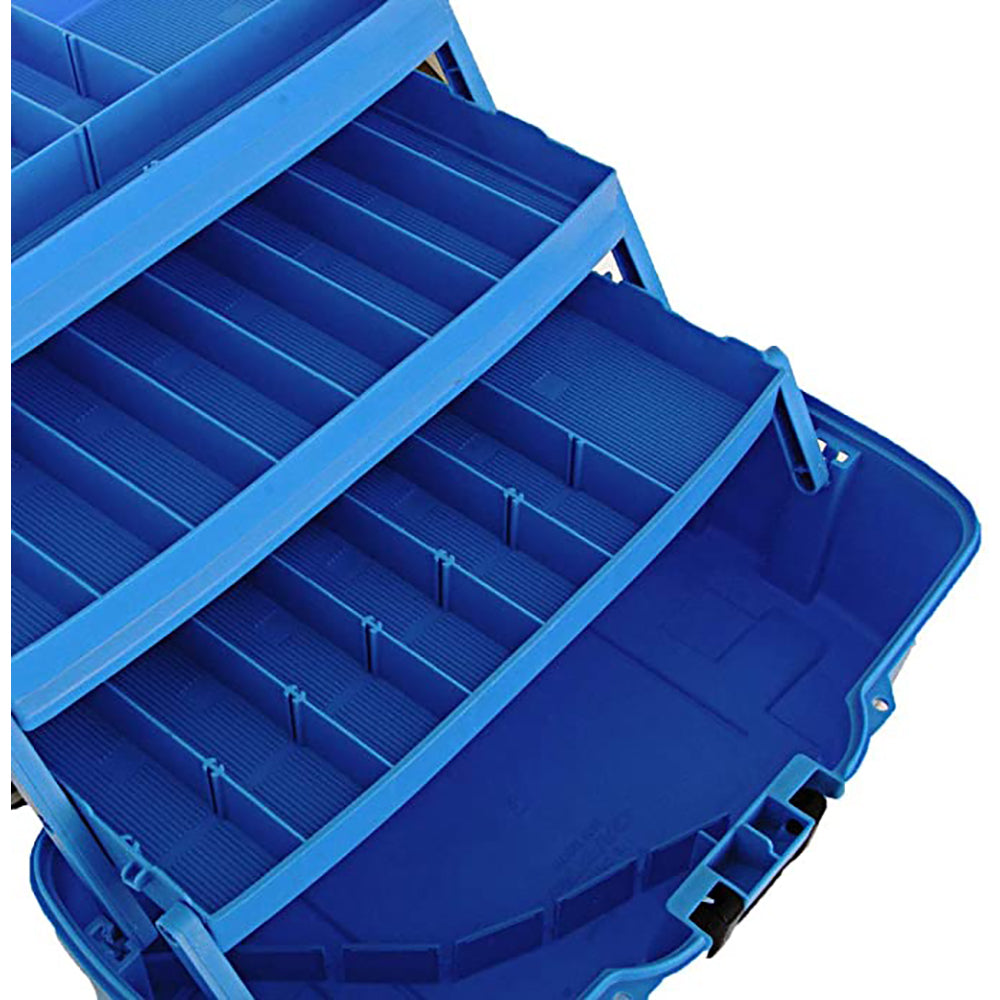 3-Tray Tackle Box w/Dual Top Access - Smoke & Bright Blue