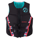 Womens Rapid-Dry Flex-Back Life Jacket-Womens XS-Pink/Black