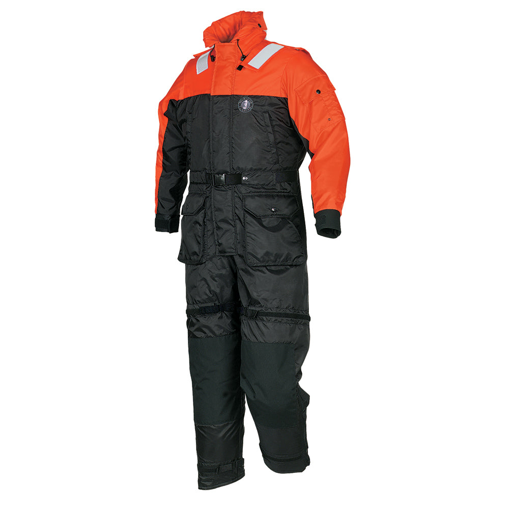 Anti-Exposure Coverall Work Suit - Orange/Black - Medium
