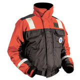 Classic Flotation Bomber Jacket w/Reflective Tape-Orange/Black-Medium
