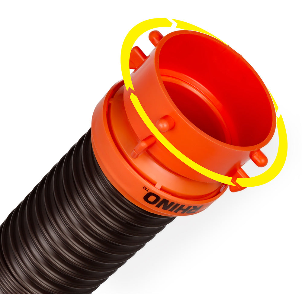 5' Sewer Hose Extension w/Swivel Bayonet & Lug