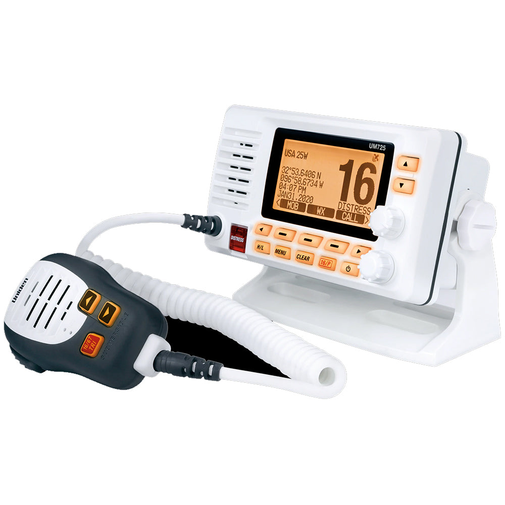 UM725 Fixed Mount Marine VHF Radio - White