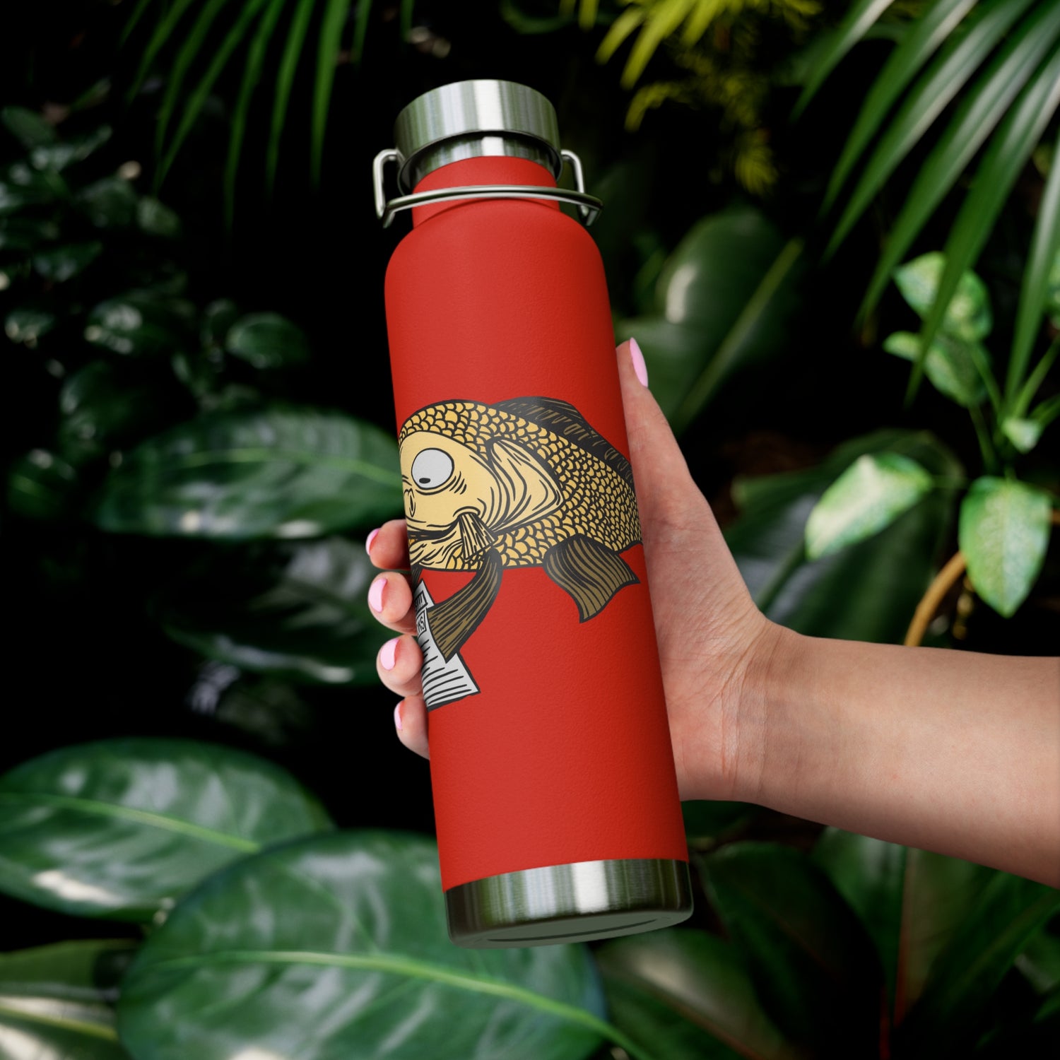 Josh Korell Design - Carpe Diem, Copper Vacuum Insulated Bottle, 22oz