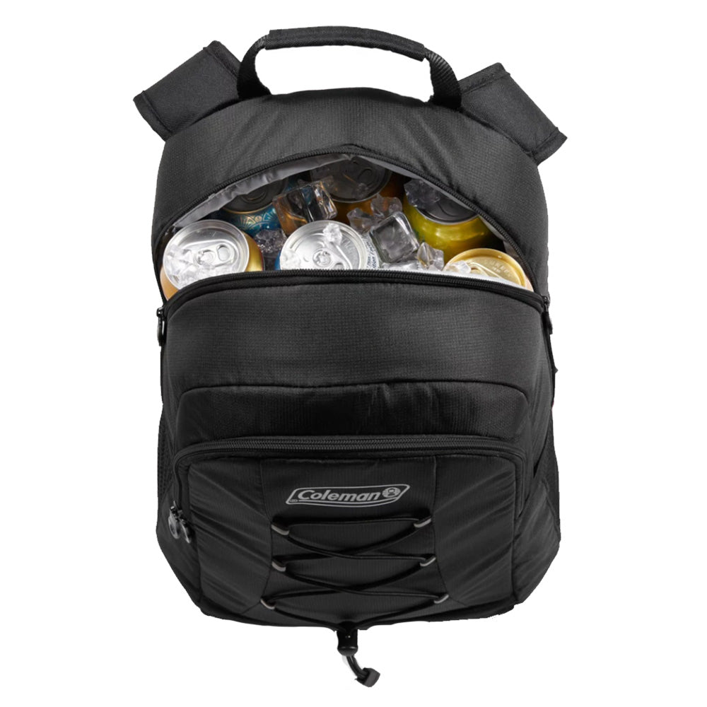 CHILLER 28-Can Soft-Sided Backpack Cooler - Black