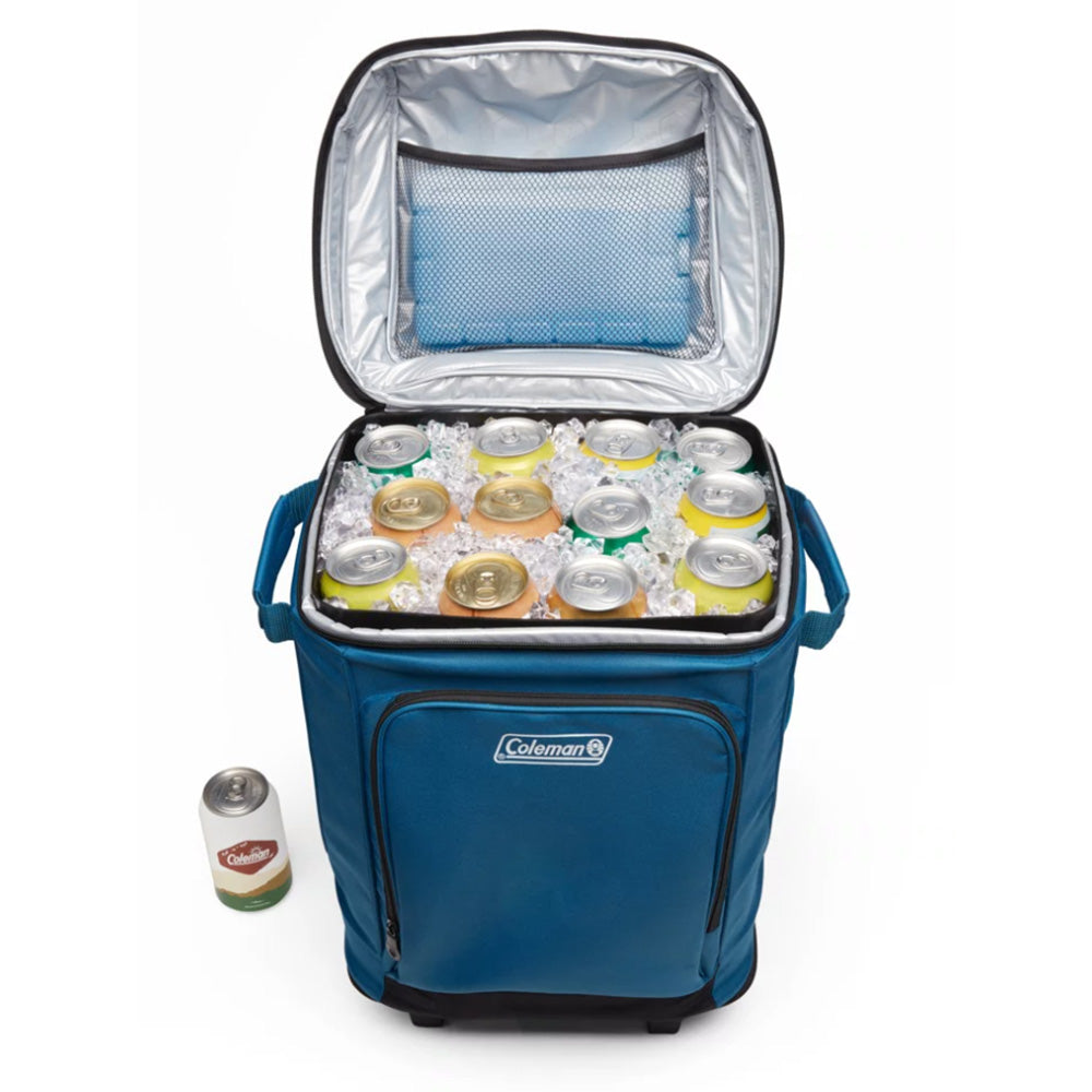 42-Can Portable Cooler w/Wheels - Deep Ocean