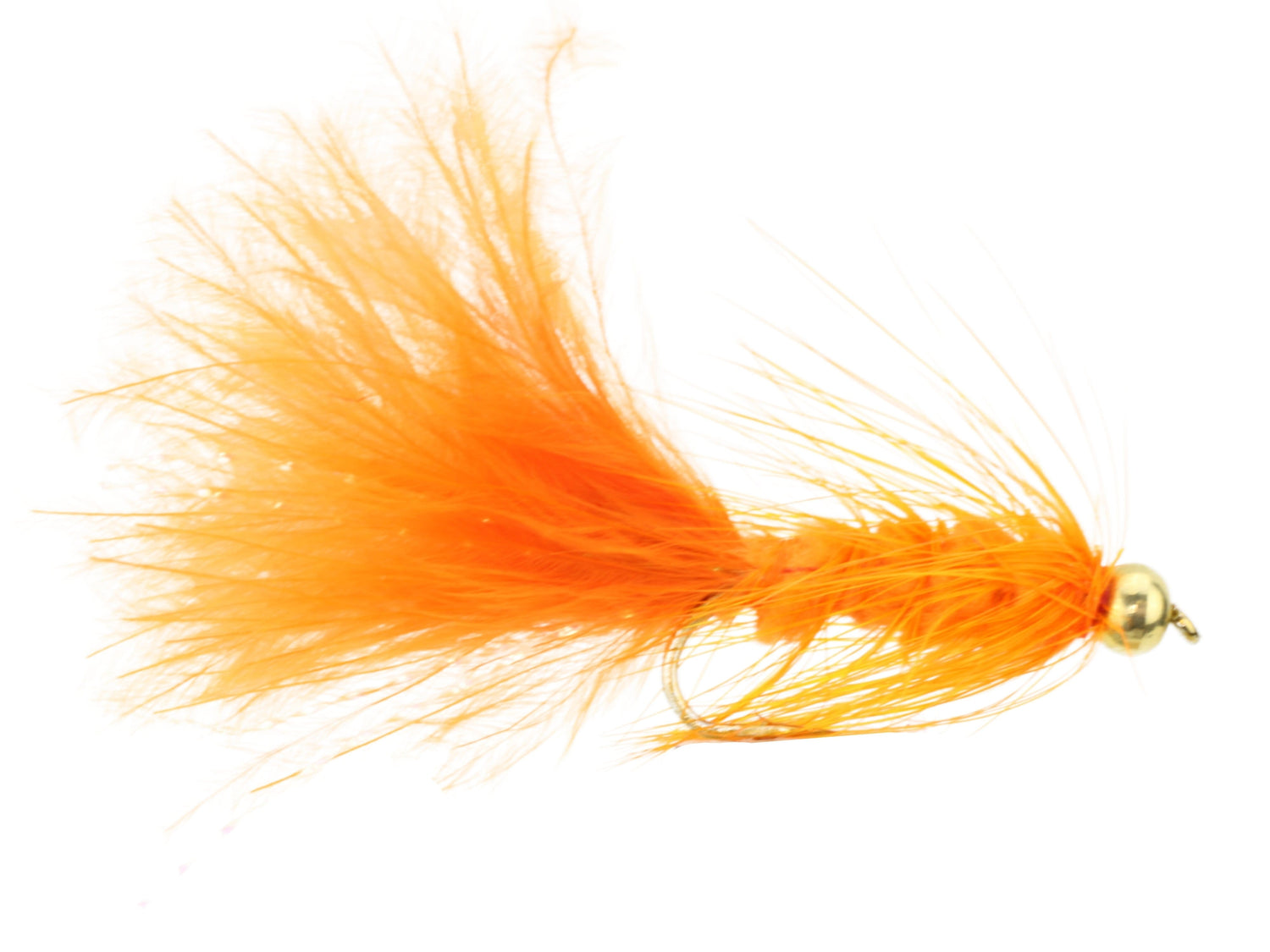 Bead Head Wooly Bugger, Size 10 | Orange | Qty. 6