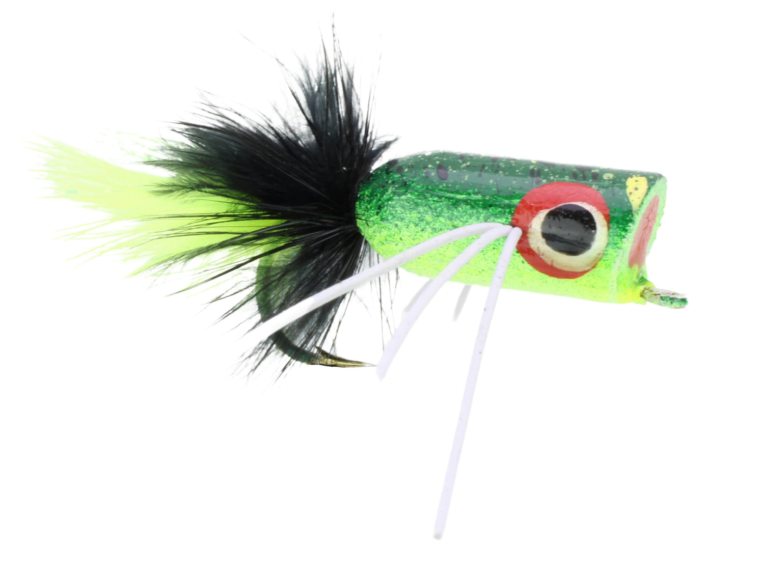 Bass Popper, Size 2 | Camo Frog Pattern | Qty. 4
