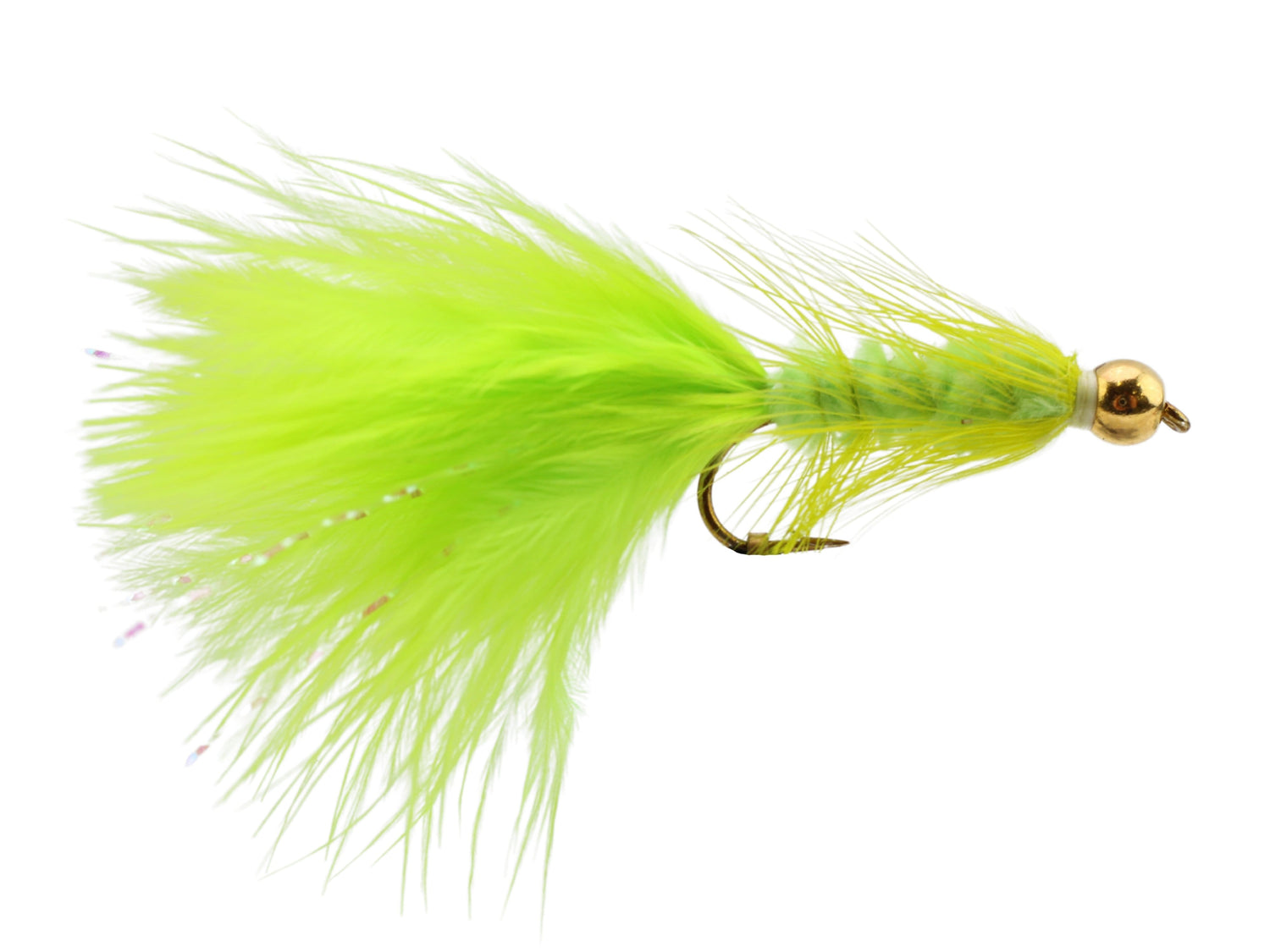 Bead Head Wooly Bugger, Size 10 | Chartreuse | Qty. 6