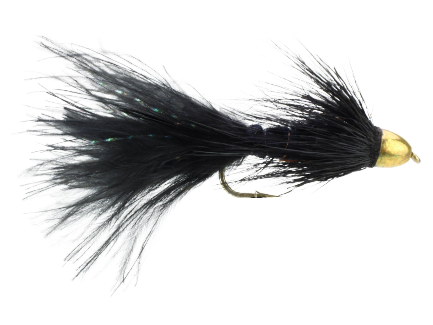 Cone Head Wooly Bugger, Size 6 | Black | Qty. 4