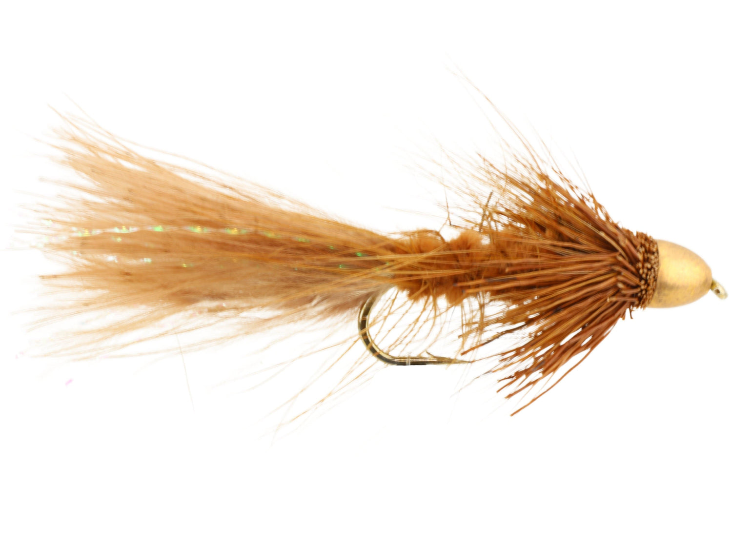 Cone Head Wooly Bugger, Size 6 | Brown | Qty. 4