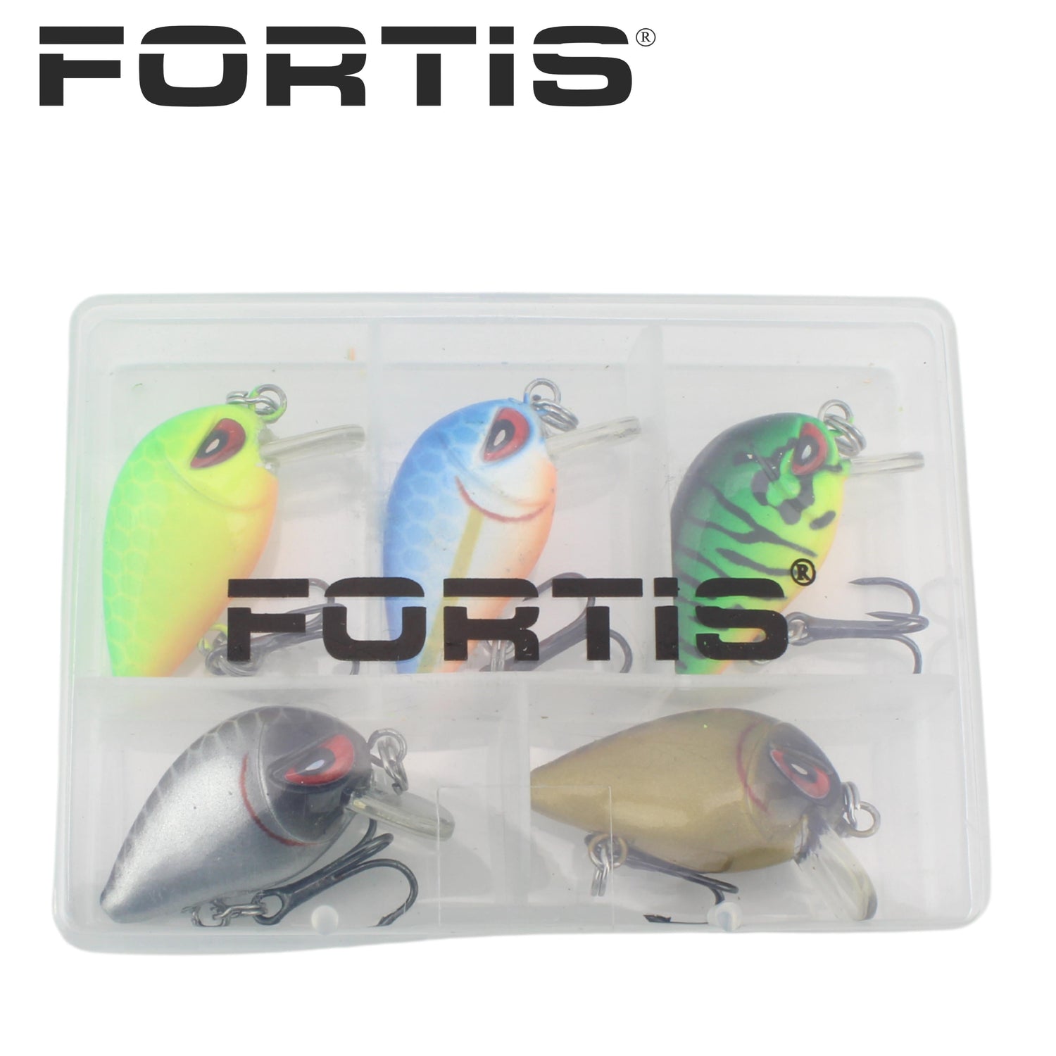 5pc Mini Crankbait Assortment, 1.25