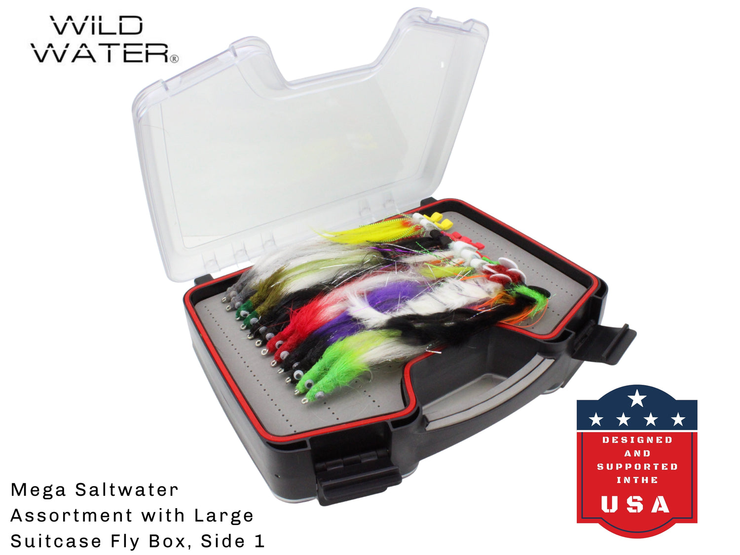 Big Flies for Big Fish Mega Fly Assortment, 60 Flies | Fly Suitcase