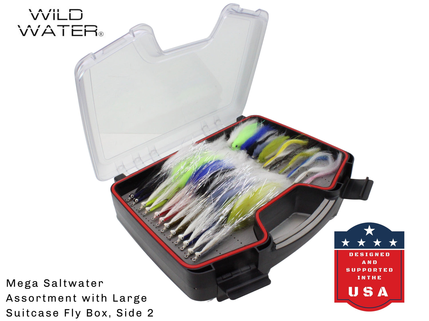 Big Flies for Big Fish Mega Fly Assortment, 60 Flies | Fly Suitcase
