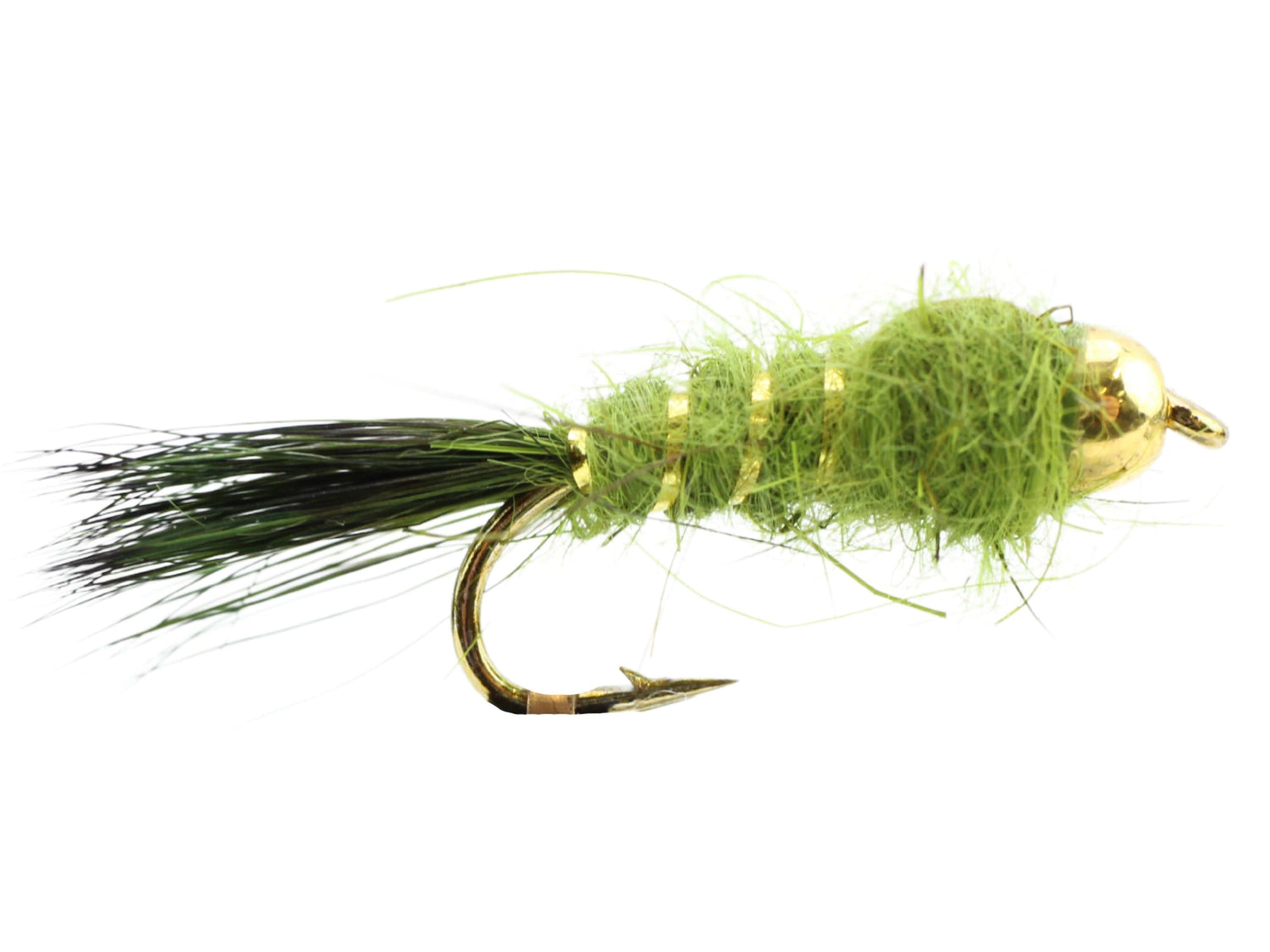 Bead Head Flashback Nymph, Size 12 | Olive | Qty. 6
