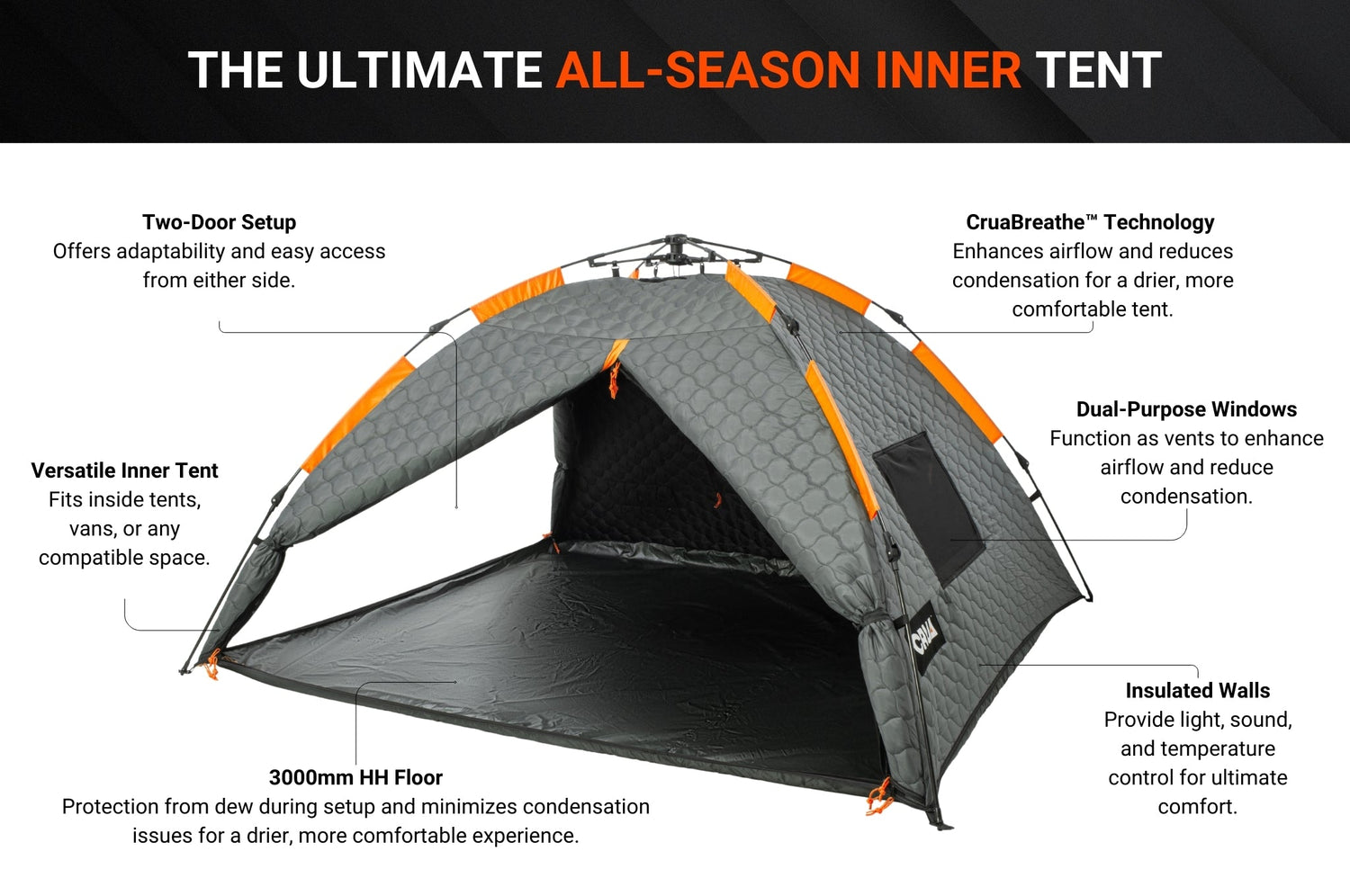 CULLA MAXX | 3 PERSON INSULATED INNER TENT